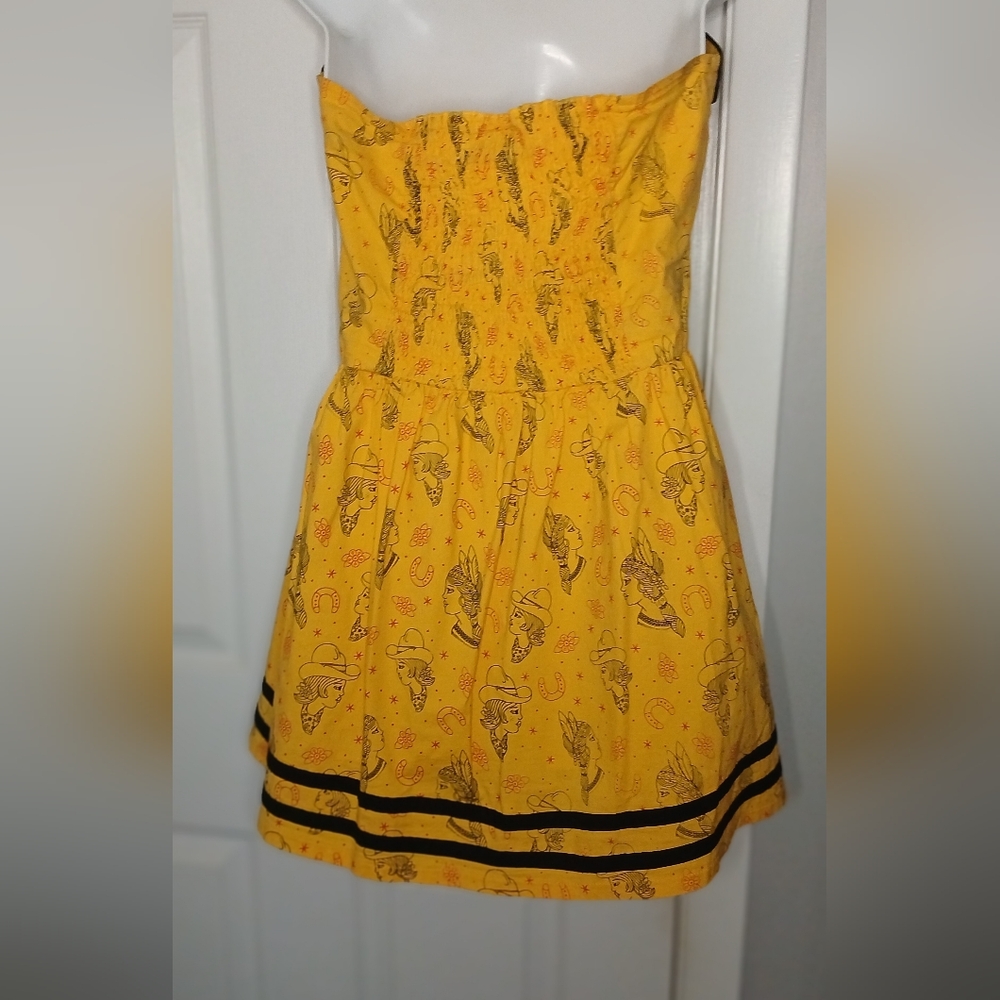 Sourpuss Yellow Halter Top/ Dress. Size Med. - Picture 6 of 10